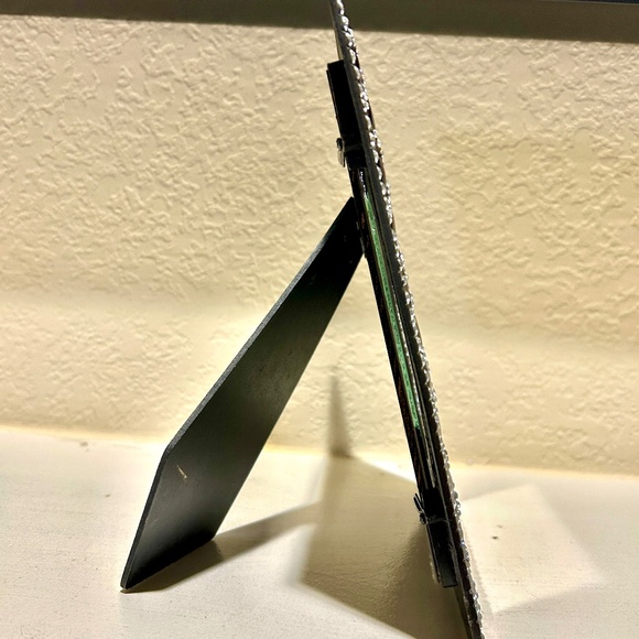 Red Enameled Rhinestones Diamond Quilted, 5x7 photo Photo Frame - Picture 3 of 4